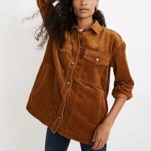 Madewell Corduroy Yorkway Brown Shirt Jacket size XS
